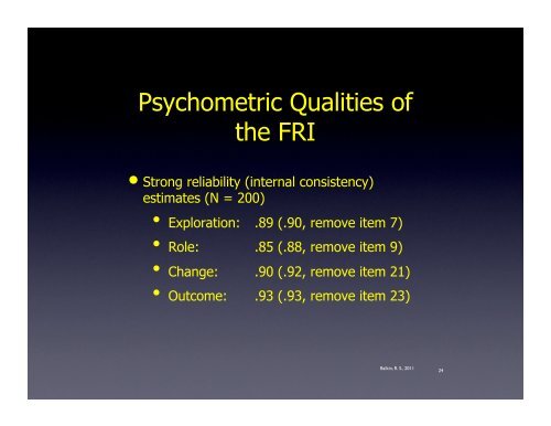 The Forgiveness Reconciliation Inventory: A model for assessing ...