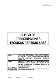 PLIEGO DE PRESCRIPCIONES TECNICAS PARTICULARES