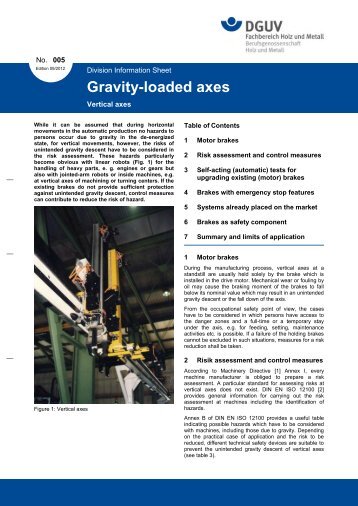 Gravity-loaded axes