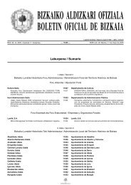 BIZKAIKO ALDIZKARI OFIZIALA BOLETIN OFICIAL DE BIZKAIA