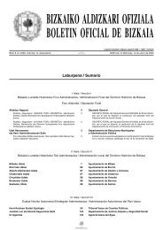 BIZKAIKO ALDIZKARI OFIZIALA BOLETIN OFICIAL DE BIZKAIA