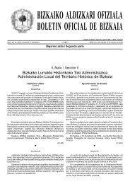 BIZKAIKO ALDIZKARI OFIZIALA BOLETIN OFICIAL DE BIZKAIA