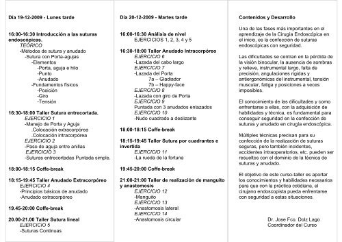 DÃ­a 19-12-2009 - Lunes tarde 16:00-16:30 IntroducciÃ³n a las ...