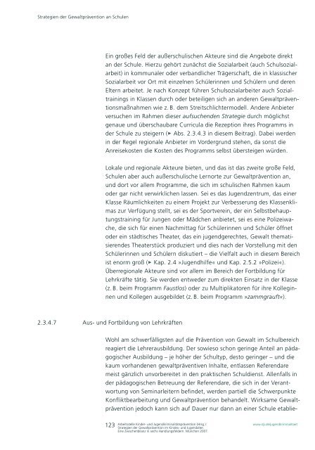 Strategien der Gewaltprävention im Kindes- und Jugendalter - DJI