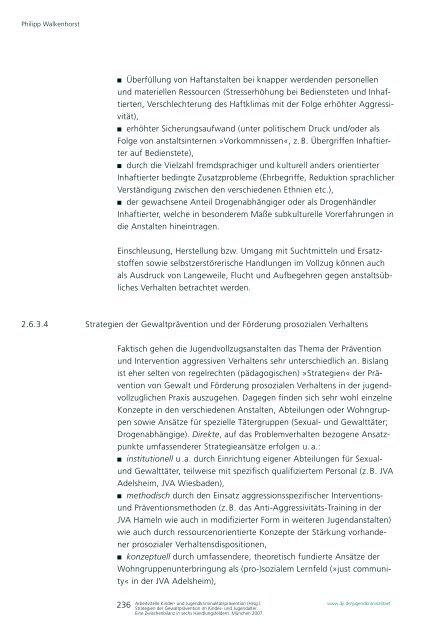 Strategien der Gewaltprävention im Kindes- und Jugendalter - DJI