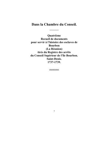 Dans la Chambre du Conseil. - Robert Bousquet : Les esclaves et ...