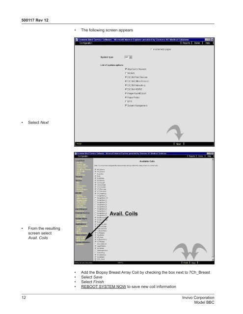 Operator's Manual Model BBC Biopsy Breast Array Coil for ... - Invivo