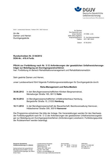 PROGRAMM - Deutsche Gesetzliche Unfallversicherung