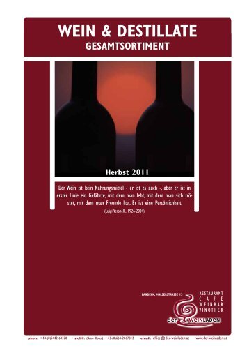 Herbst 2011 - Der Weinladen