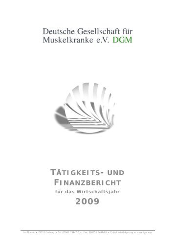 TÄTIGKEITS- UND FINANZBERICHT -  Deutsche Gesellschaft für ...