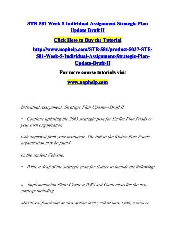 str 581 week 1 assignment Week 4 assignment str 581 - download as word doc (doc), pdf file (pdf), text file (txt) or read online. str 581 week 1 assignment Week 4 assignment str 581 - download as word doc (doc), pdf file (pdf), text file (txt) or read online.