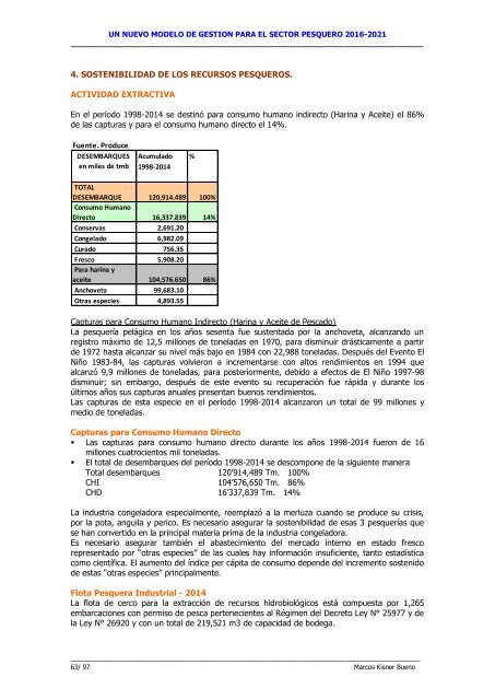 Propuesta de política pesquera: Perú