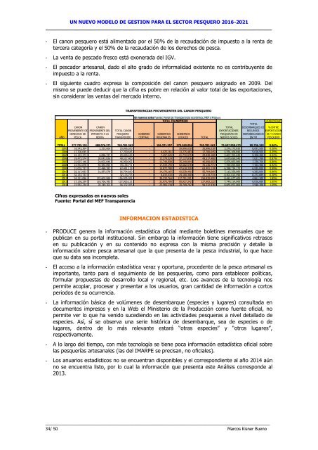 Propuesta de política pesquera: Perú