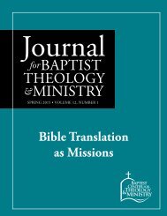 Bible Translation as Missions