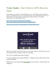 Voice Stakk review-$16,400 Bonuses & 70% Discount 