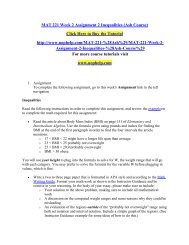 MAT 221 Week 2 Assignment 2 Inequalities (Ash Course)/ UOPHELP