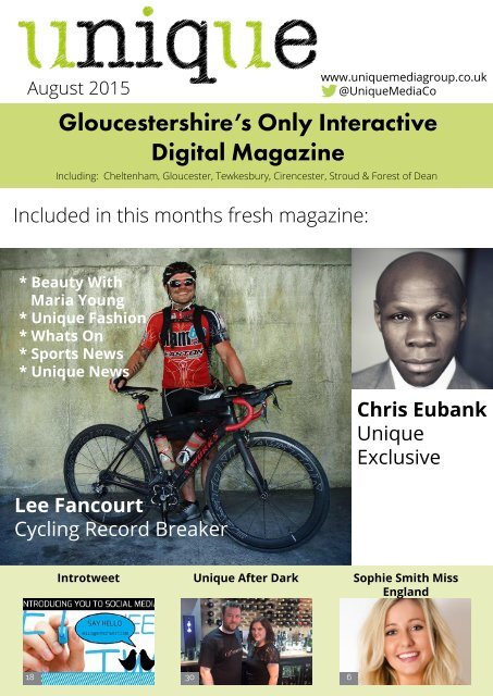 Unique Gloucestershire August 2015