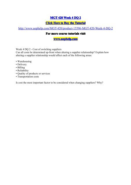 Mgt 4 Week 4 Dq 2 Pdf