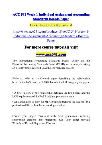 week 1 individual acc 541 A+ 147 acc541 acc/541 individual reporting paper you are a controller in midsized manufacturing company that has acc 541 week 1 summary: $300: acc 541 week 4. week 1 individual acc 541 A+ 147 acc541 acc/541 individual reporting paper you are a controller in midsized manufacturing company that has acc 541 week 1 summary: $300: acc 541 week 4.