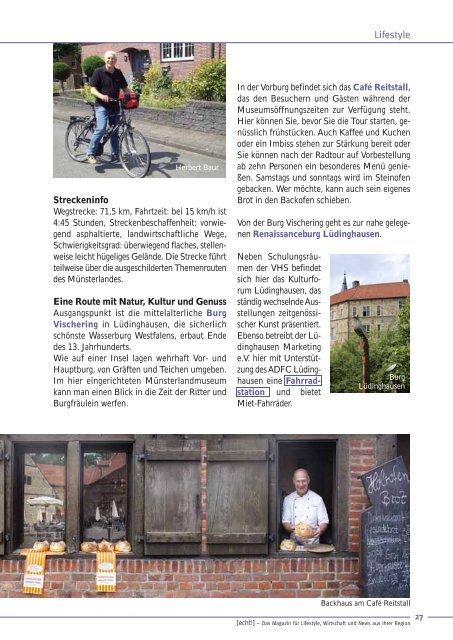 [echt!] - Ausgabe 3/2015 - Das Magazin für den Kreis Coesfeld