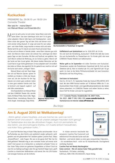 stadtMAGAZIN köln-süd | Ausgabe August/September 2015