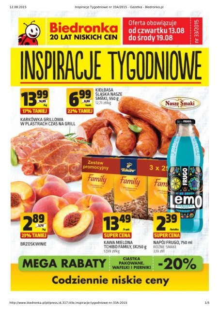 Inspiracje Tygodniowe nr 33A_2015 - Gazetka - Biedronka.pdf