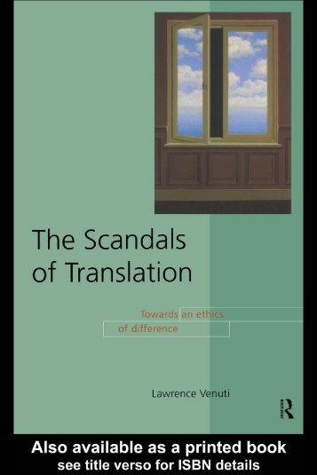 THE SCANDALS OF TRANSLATION