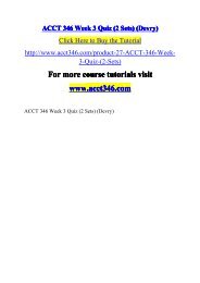 ACCT 346 Week 3 Quiz (2 Sets) / acct346dotcom
