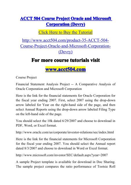 ACCT 504 Course Project Oracle and Microsoft Corporation (Devry).pdf