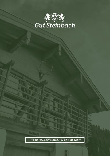 Hotel & Chalets Gut Steinbach - Tagungsbroschüre
