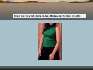 High profile and Independent Bangalore female escorts.pdf