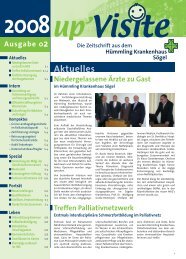 Up Visite – Ausgabe 2 / 2008 - Hümmling Krankenhaus Sögel