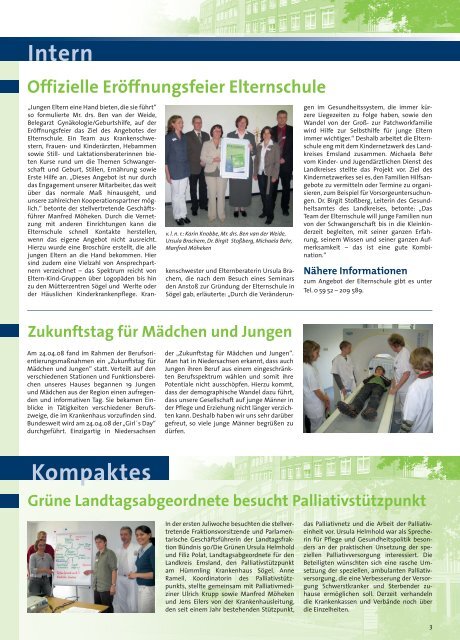 Up Visite – Ausgabe 2 / 2008 - Hümmling Krankenhaus Sögel