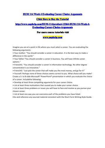 HUM 114 Week 4 Evaluating Career Choice Arguments.pdf