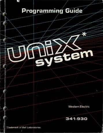 PROGRAMMING GUIDE UNIX* SYSTEM
