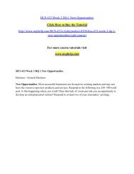 BUS 433 Week 3 DQ 1 New Opportunities.pdf