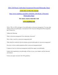 EDU 320 Week 1 Individual Assignment Personal Philosophy Paper.pdf