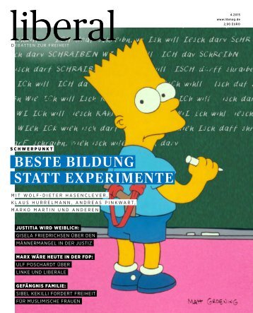 BESTE BILDUNG STATT EXPERIMENTE