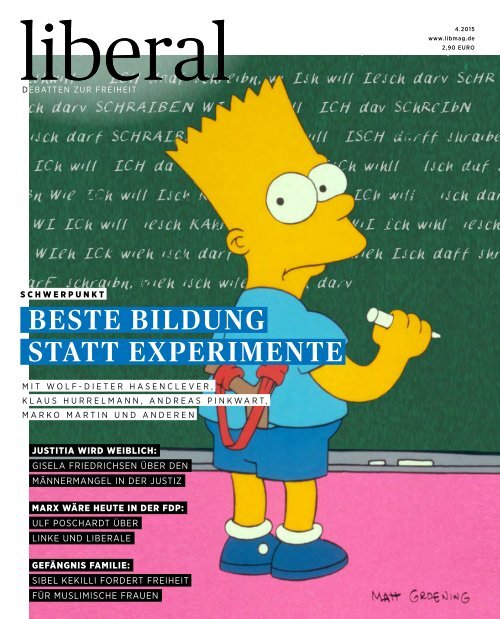 BESTE BILDUNG STATT EXPERIMENTE