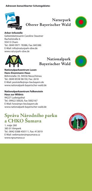 Jahresprogramm 2010 - Naturpark Bayerischer Wald