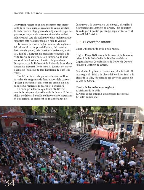 Protocol Festiu de la Vila de Gràcia