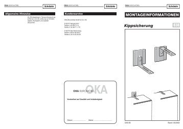 OKA 038 Kippsicherung