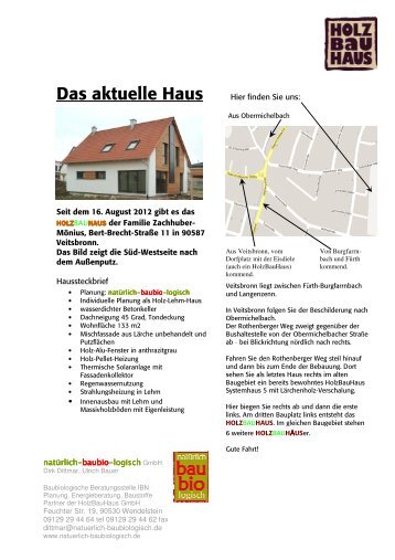 DAs Aktuelle Haus Zachhuber-Mönius in Veitsbronn