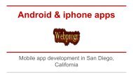 Mobile app development in San Diego,California