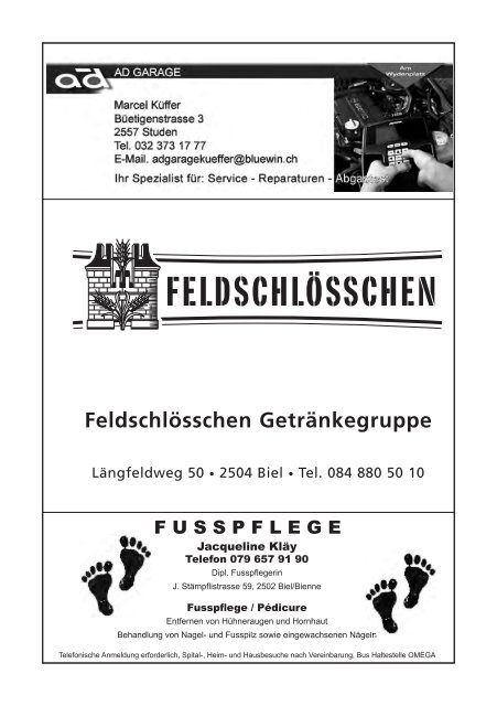 Club Info Nr. 57 (08.2008, ca. 2,63 - SC Aegerten Brügg