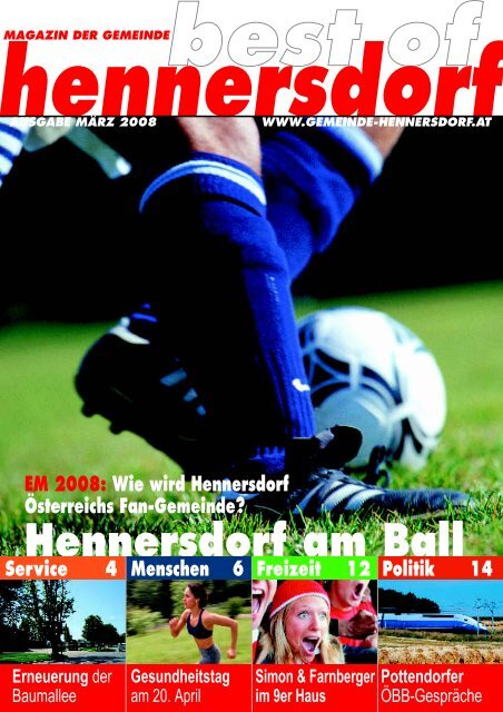 13 April 2008 25 April 4 Mai 2008 30 Mai Gemeinde Hennersdorf