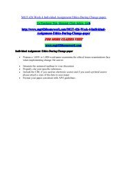 MGT 426 Week 4 Individual Assignment Ethics During Change paper/mgt426homeworkdotcom