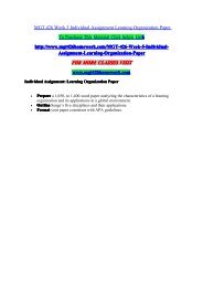 MGT 426 Week 5 Individual Assignment Learning Organization Paper/mgt426homeworkdotcom