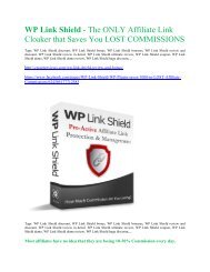  WP Link Shield  Review demo - $22,700 bonus