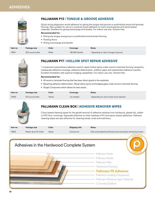 Pallmann Product Guide